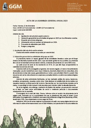 acta Asamblea General GGM